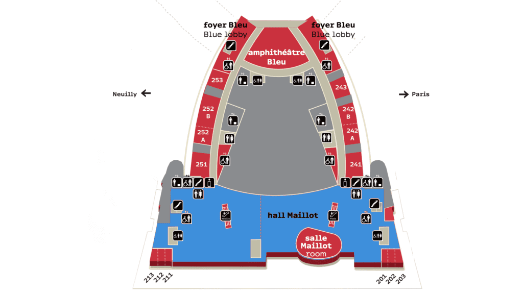 Plan du Palais des Congres